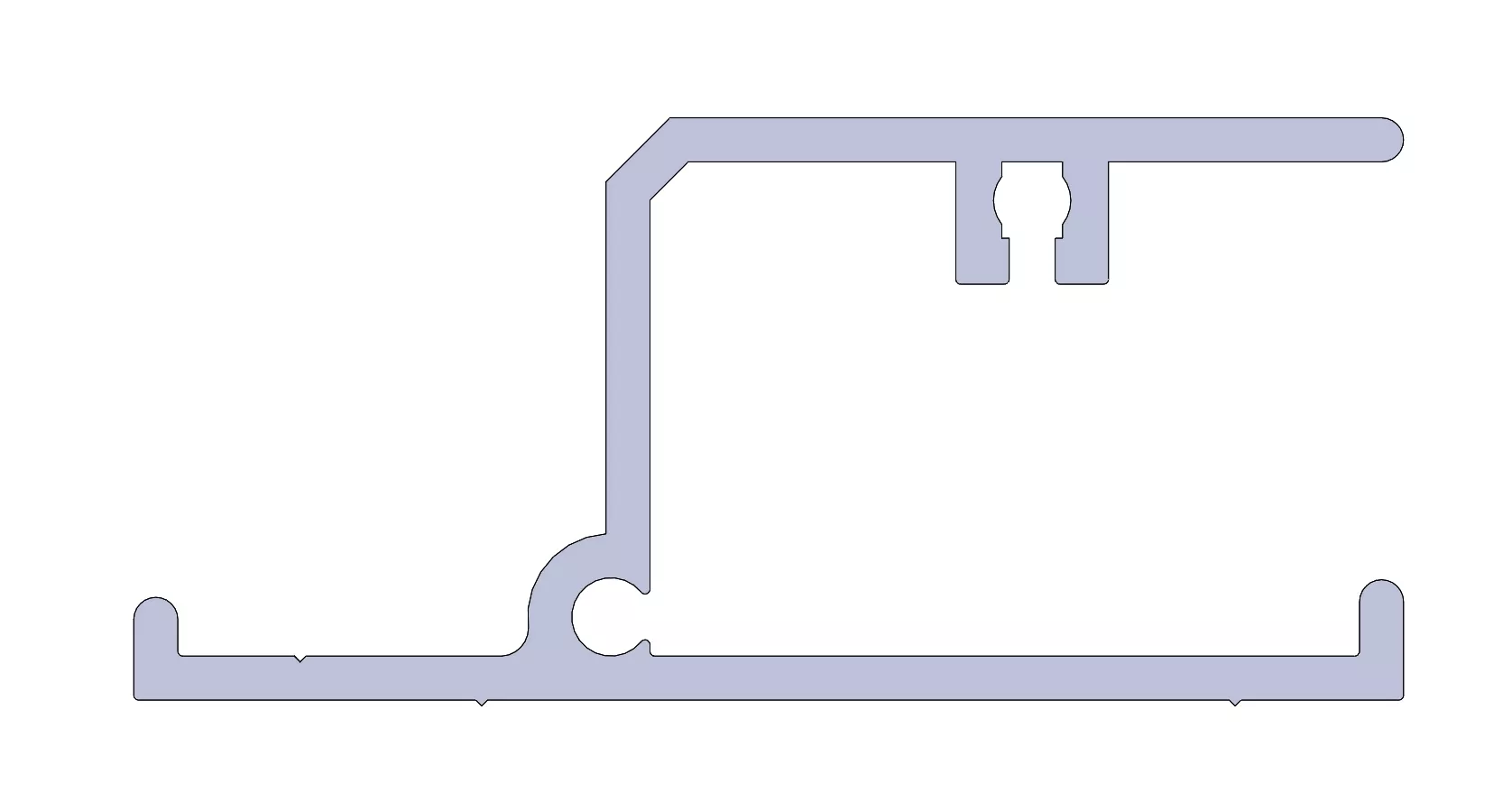 Track Channel Type C 22' 240 Gray