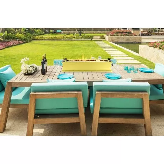 Ukiah – Loom X Blossom 28in Tabletop Fire Pit – Pineapple