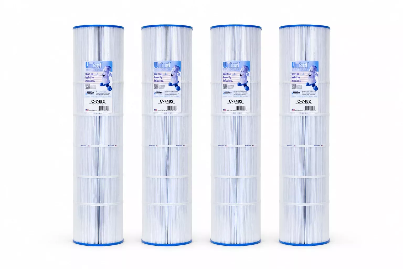 Unicel C-7482-4 Cartridge 4-Pack for Jandy CL580/CV580