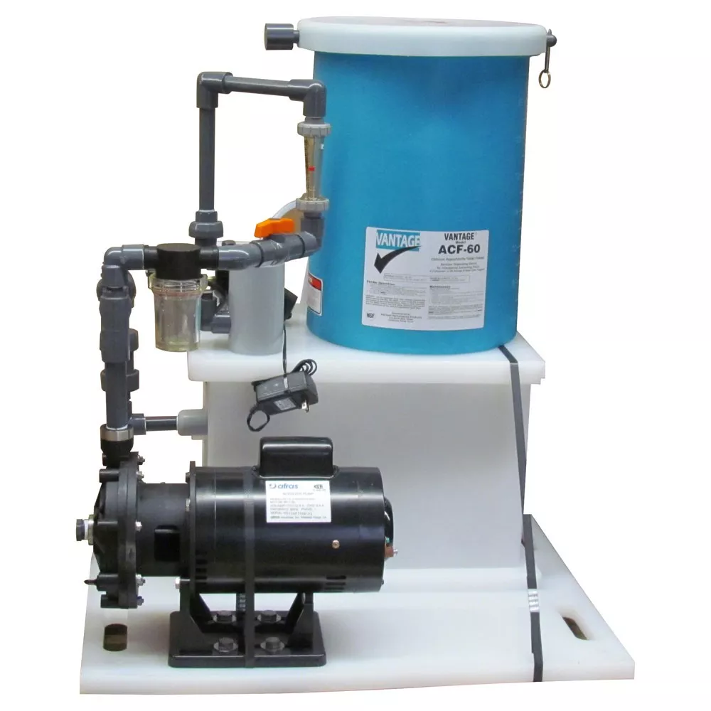 Vantage Cal-Hypo Tablet Feeder - Model ACF-60, Skid Mounted System
