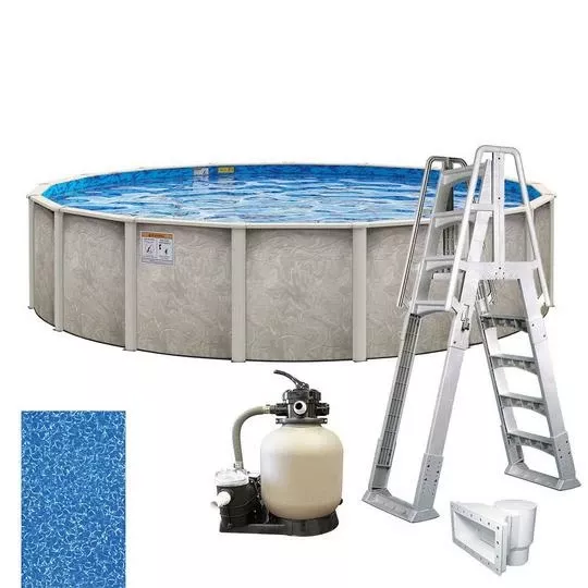 Verona 27′ X 54″ Round Above Ground Pool Package