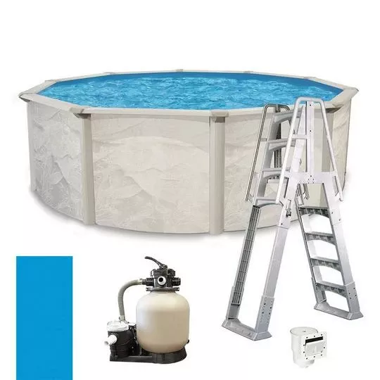 Weekender II 21′ Round 52″ Tall Above Ground Pool Package