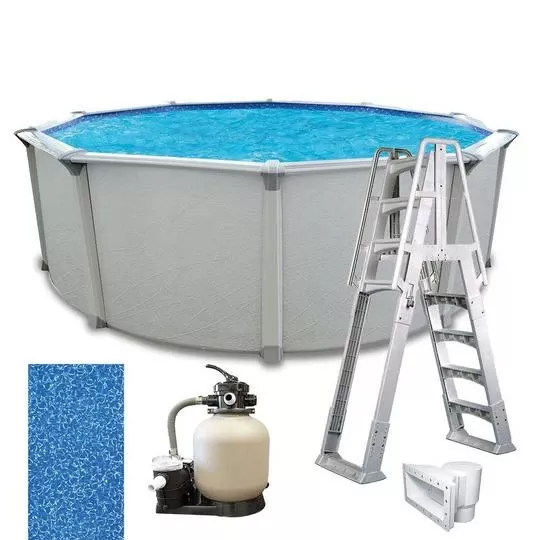 Weekender II Premium 18′ X 52″ Round Above Ground Pool Package