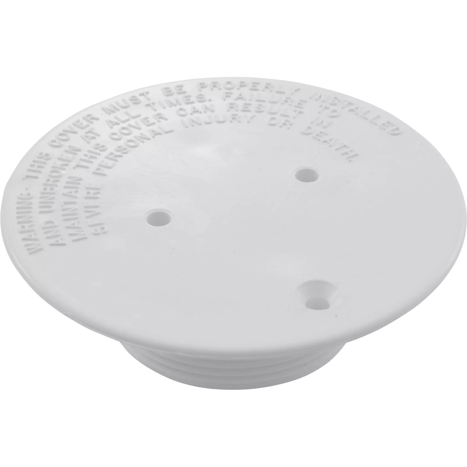 White Adjustable Floor Cover Plate