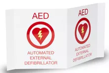 ZOLL - AED PLUS 3-D WALL SIGN ( 8000-0868 )